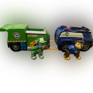 Paw Patrol Rocky and Chase with Vehicles